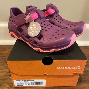 Girls Merrell Hydro Canyon Water Sandal Size 3 NWT